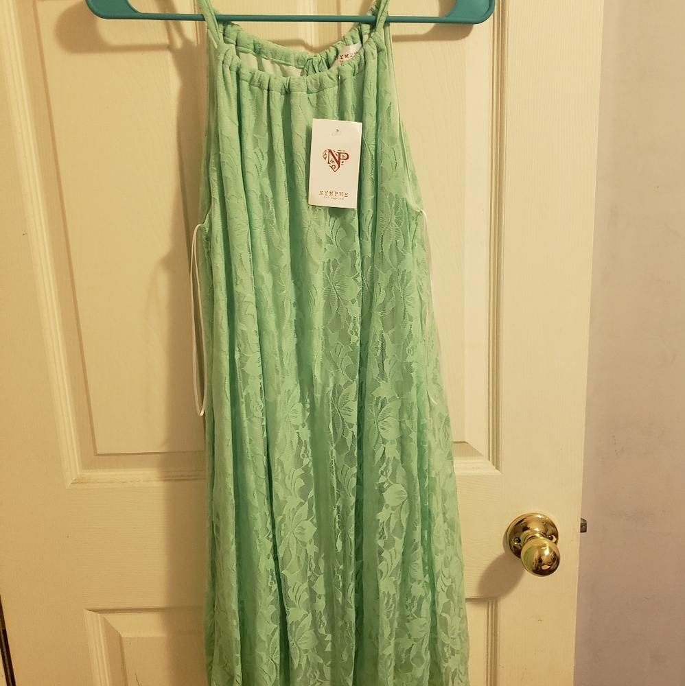 Mint Green Lace Dress